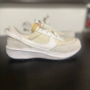 Nike Women's Sneakers in Cream and White